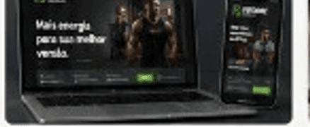 Exemplo de site — imagem provisória da referência de layout.