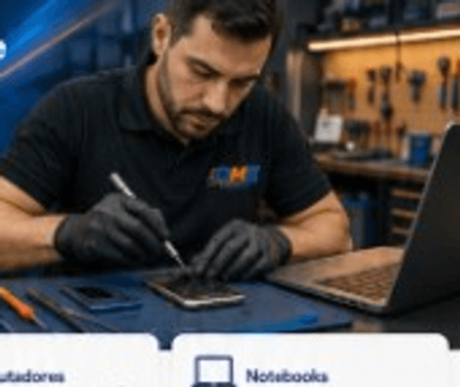 Bancada de assistência técnica — imagem provisória da referência.