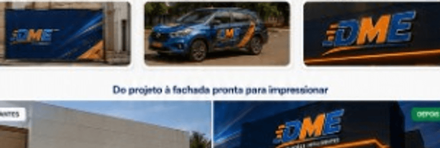 Comparativo antes e depois de fachada — imagem provisória da referência.